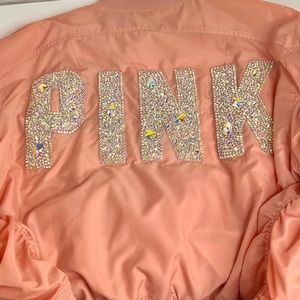Crystallized PINK bomber jacket
